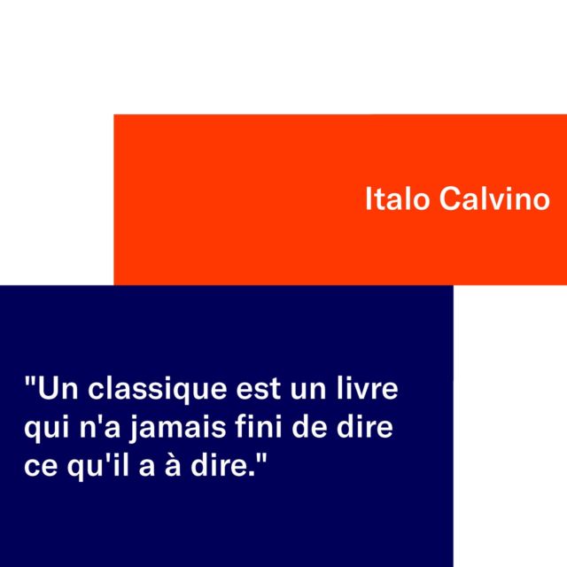 .
Pourquoi lire les classiques
1991 - Seuil

#essai #biographie #chefdoeuvre #citation #italocalvino